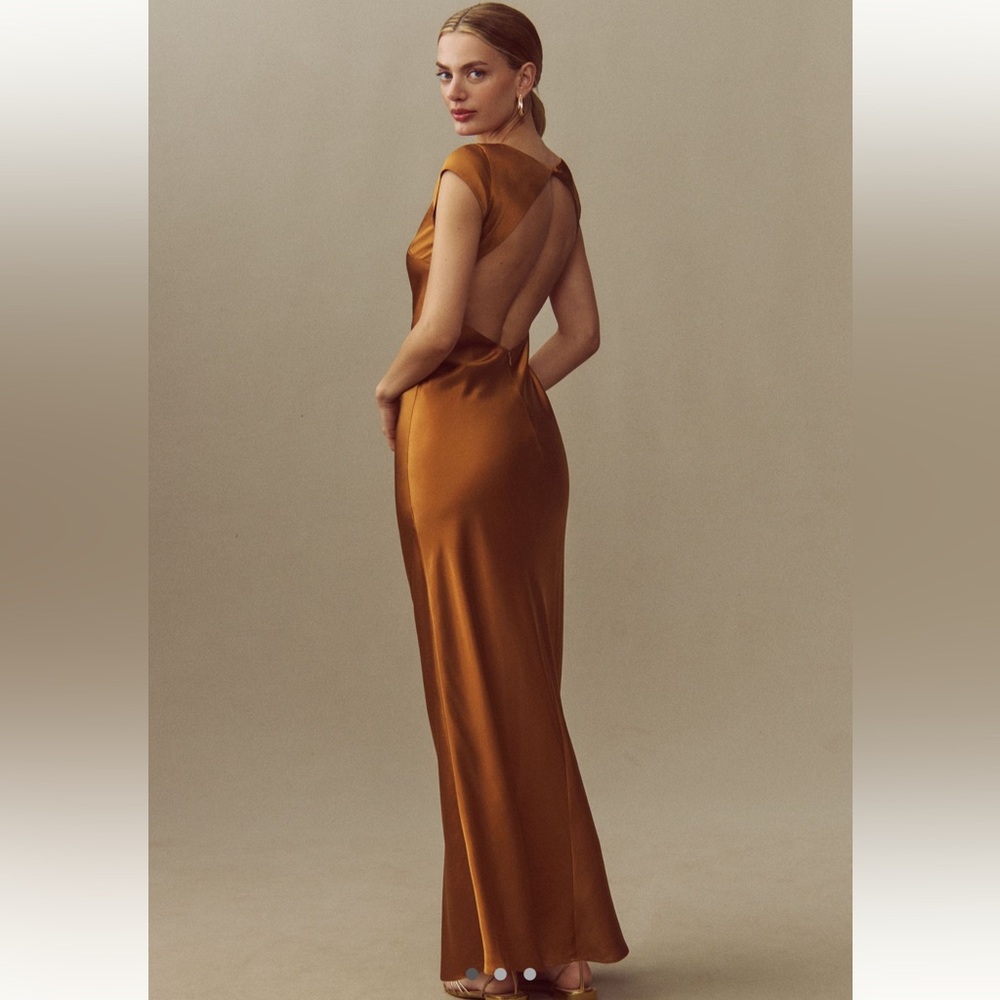 Reformation NWT Backless Satin Dress